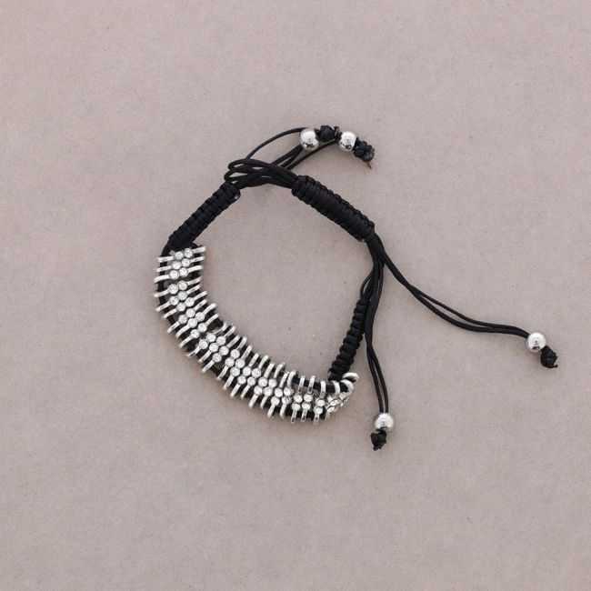 PULSERA ANUDADA CRISTALES