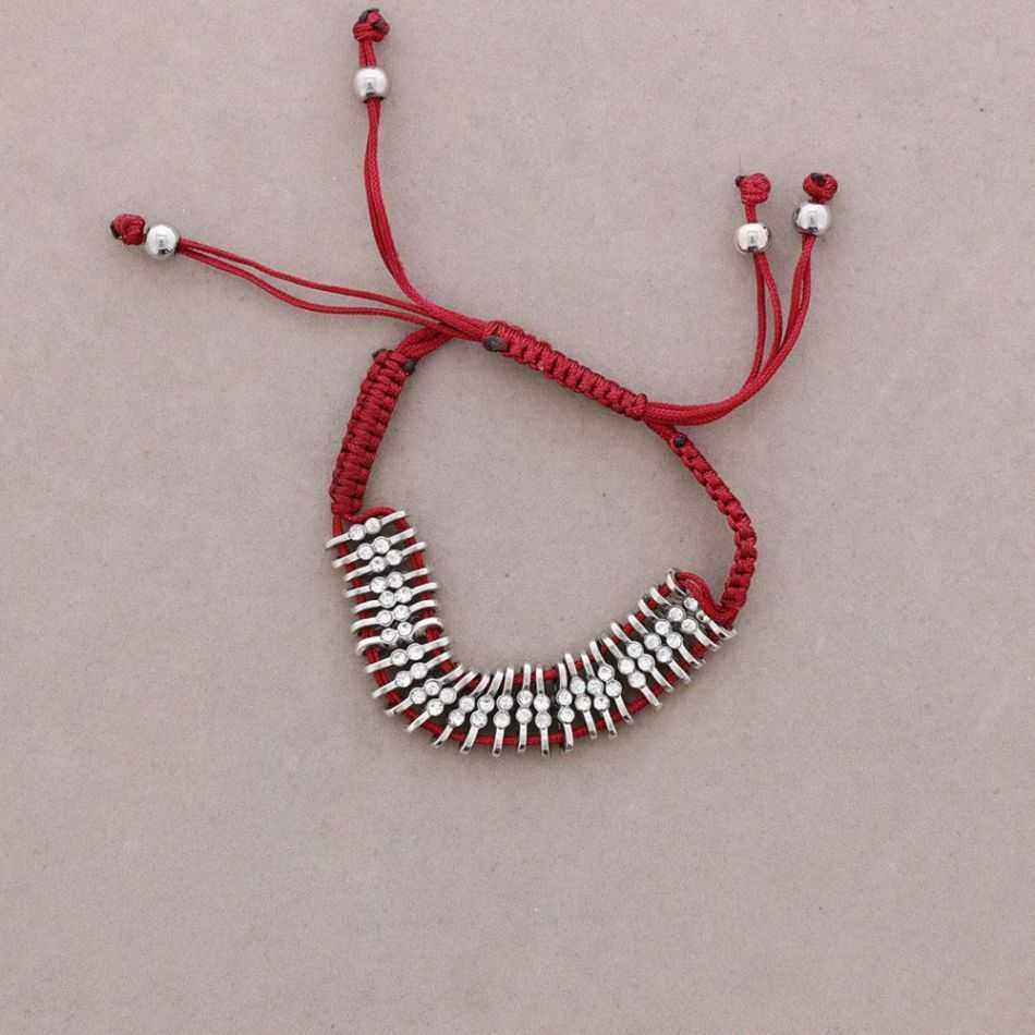 PULSERA ANUDADA CRISTALES