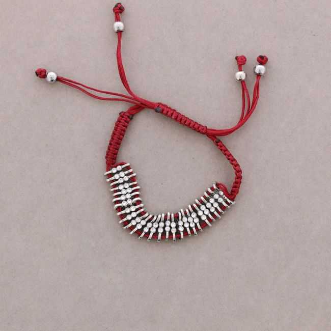 PULSERA ANUDADA CRISTALES