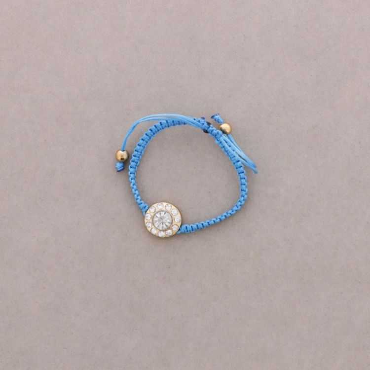 MACRAMÉ BRACELET WITH METAL AND CRYSTALS 2