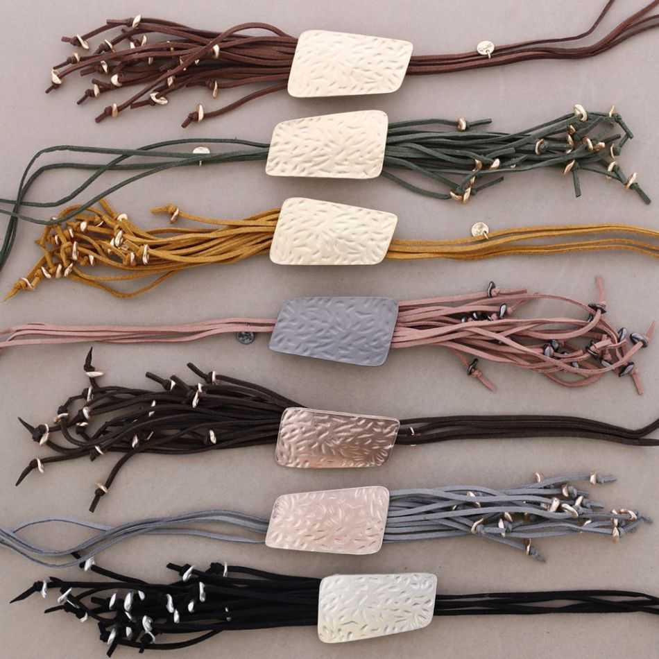 COLLAR LARGO COLGANTE METAL