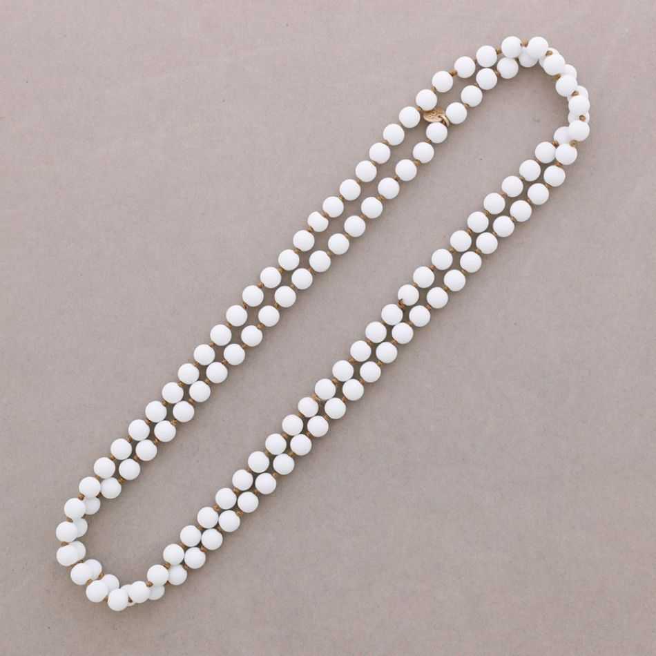 LONG NECKLACE BALL KNOTS 1.2M*8MM