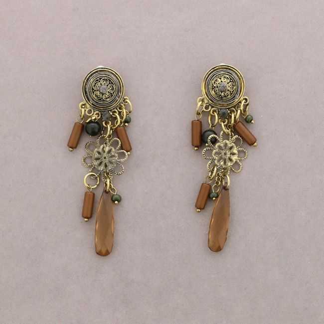 BEADED TASSEL EARRINGS
