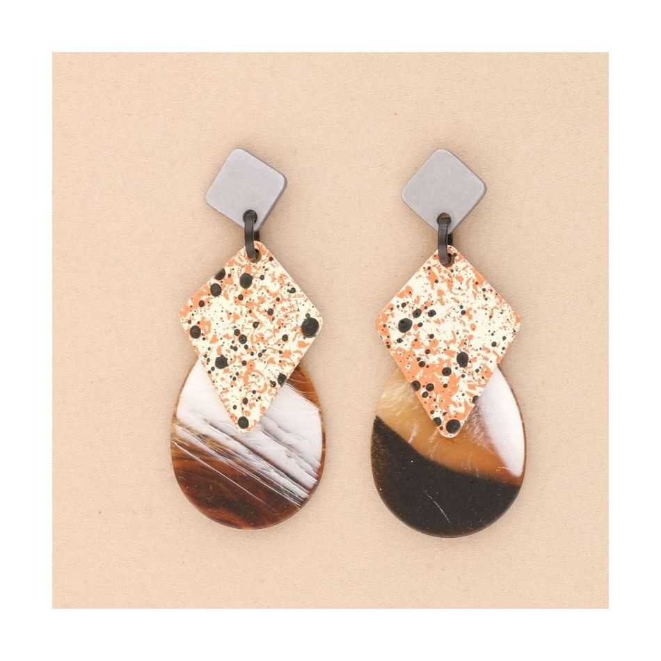 RESIN DROP EARRINGS