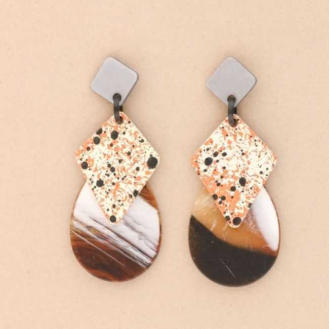 RESIN DROP EARRINGS