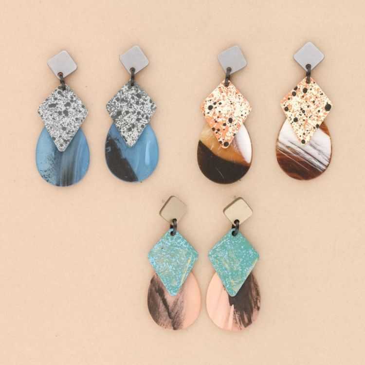 RESIN DROP EARRINGS 2