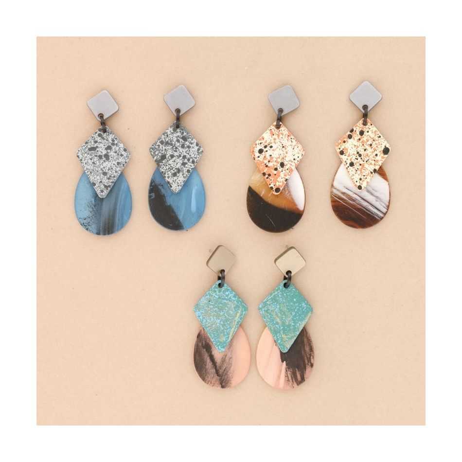 RESIN DROP EARRINGS