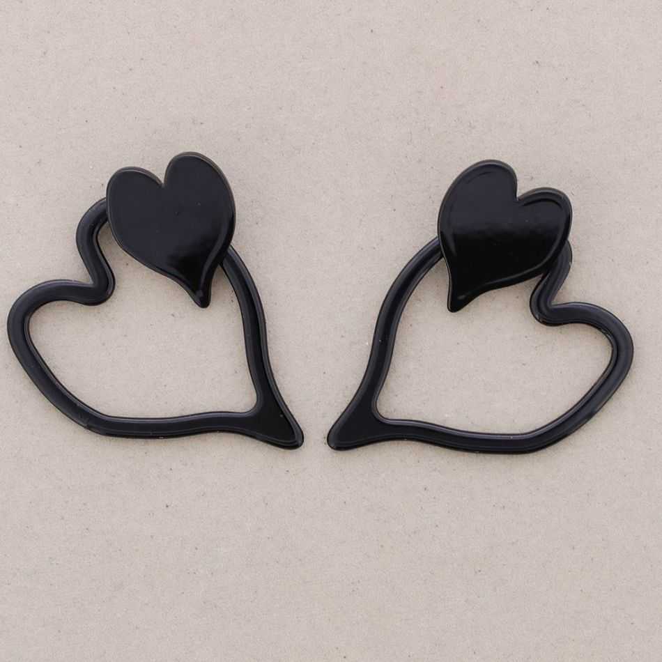 DOUBLE-HEART RESIN EARRINGS