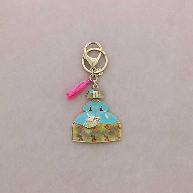 METAL ENAMEL CHARM KEYCHAIN
