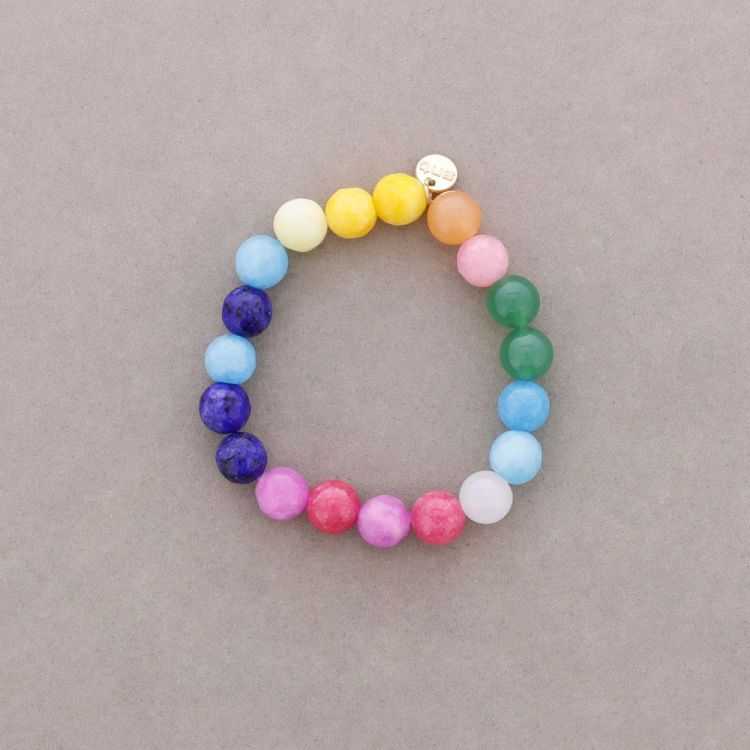 ELASTIC BRACELET WITH COLORED STONES 2