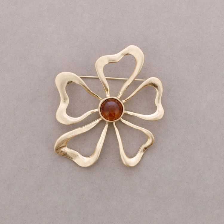 BROCHE FLOR METAL RESINA 2