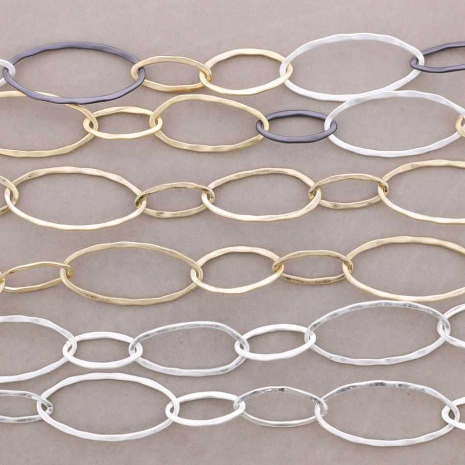 COLLAR LARGO ESLABONES METAL
