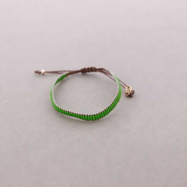 PULSERA MACRAMÉ ABALORIOS