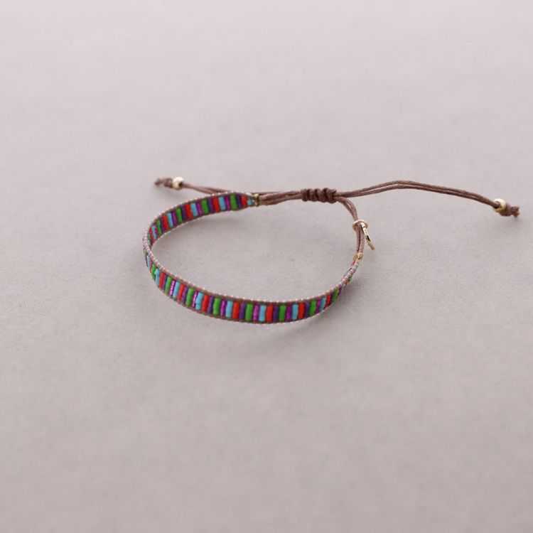 PULSERA MACRAMÉ ABALORIOS 2