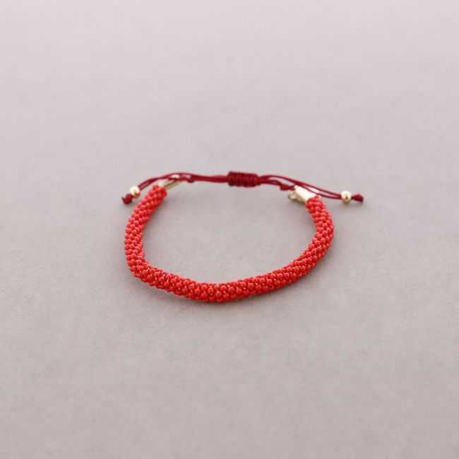 PULSERA MACRAMÉ ABALORIOS