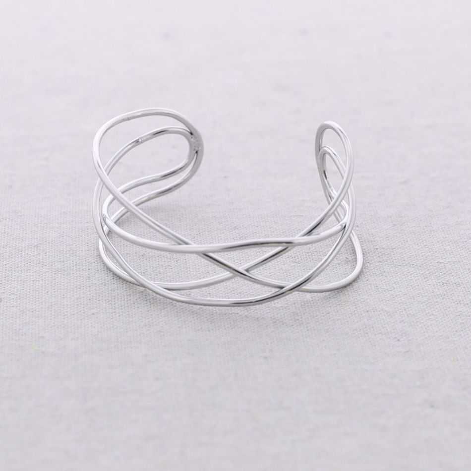 FOUR STRIPS STEEL BRACELET