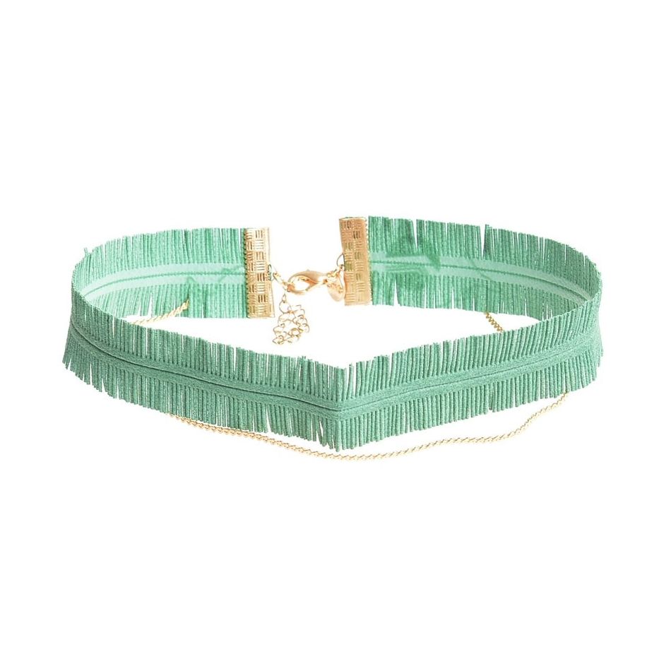 SUEDE CHAIN CHOKER SET 2 PIECES
