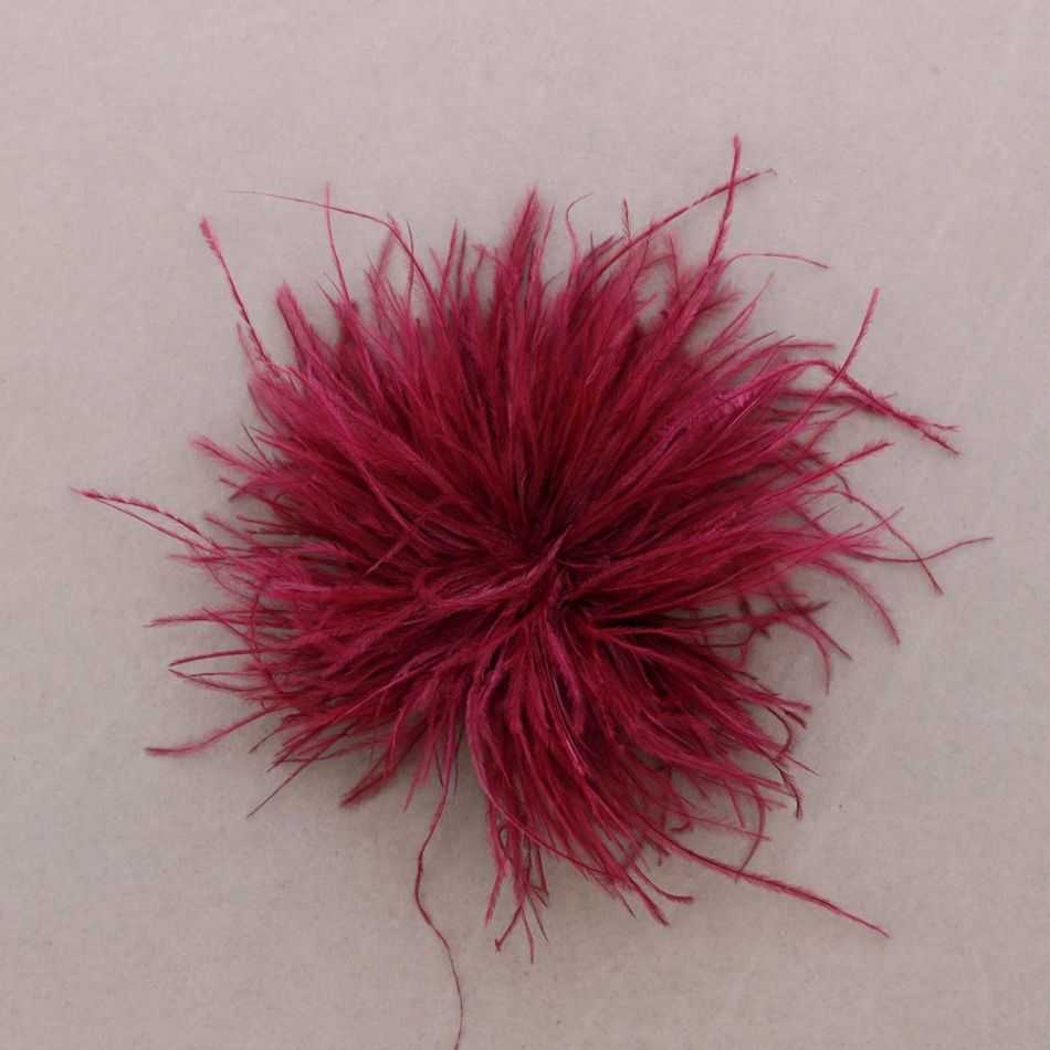 OSTRICH FEATHER BROOCH 8-10 CM