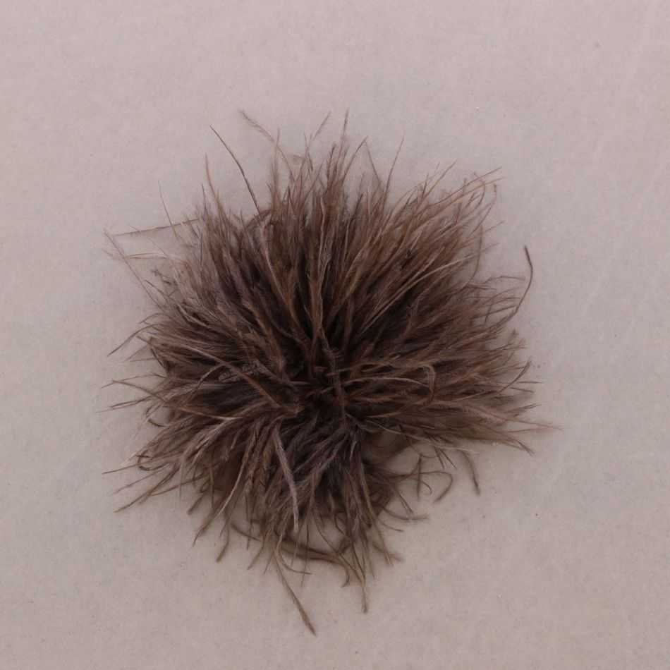 OSTRICH FEATHER BROOCH 8-10 CM