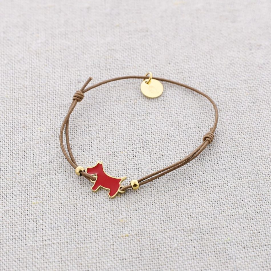 DOG ENAMEL ELASTIC STEEL BRACELET