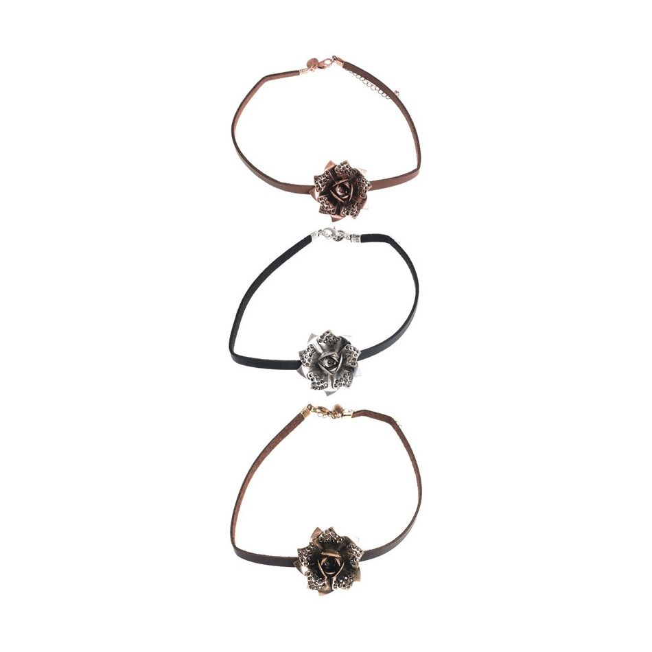PINK METAL STRASS CHOKER