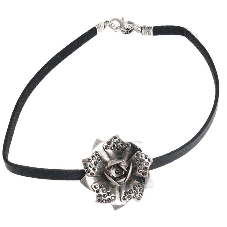 PINK METAL STRASS CHOKER