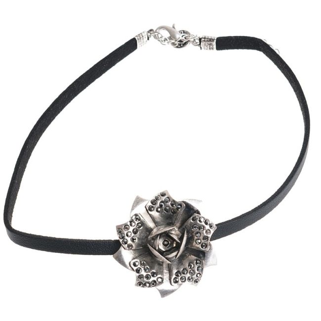 PINK METAL STRASS CHOKER