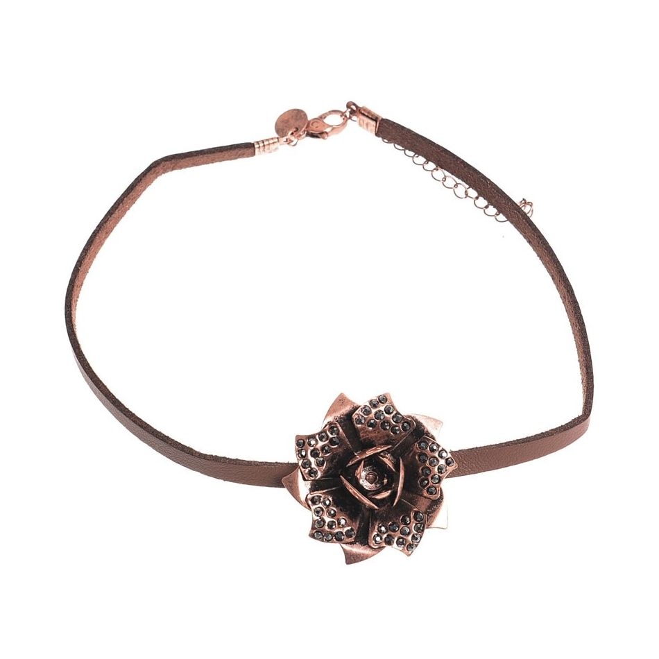 PINK METAL STRASS CHOKER