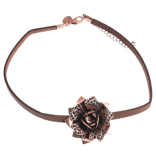 PINK METAL STRASS CHOKER