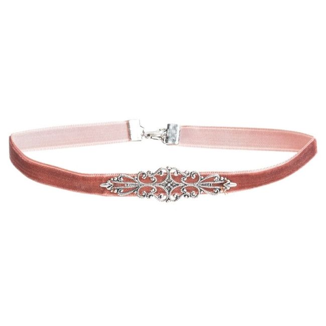 CHOKER CINTA TERCIOPELO FILIGRANA METAL