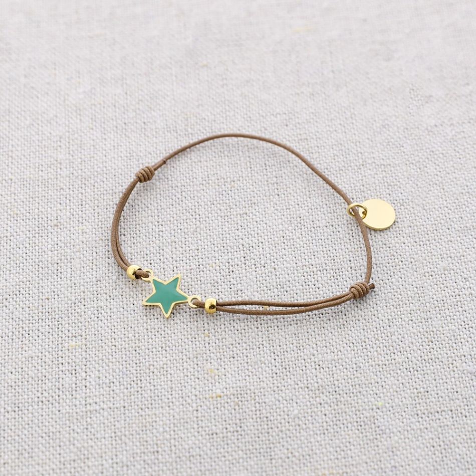 ELASTIC ENAMEL STAR STEEL BRACELET