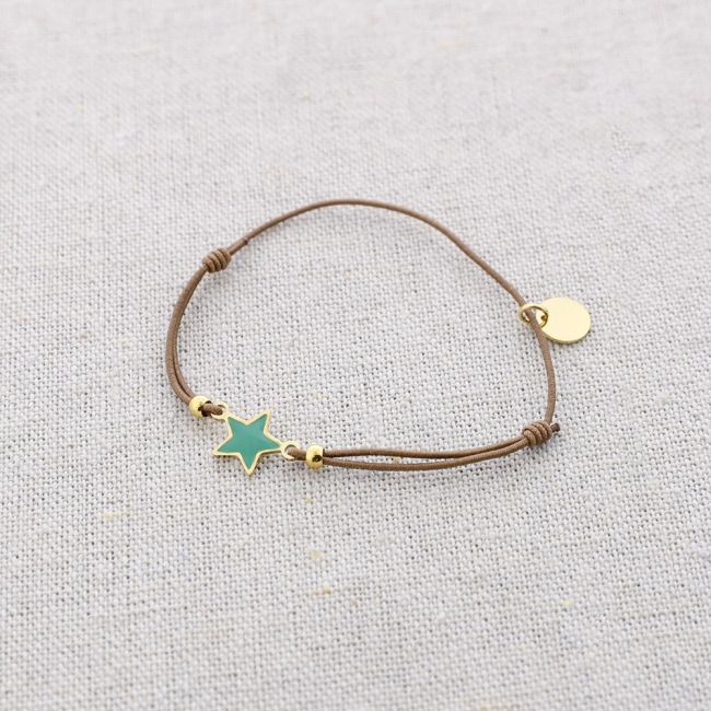 ELASTIC ENAMEL STAR STEEL BRACELET