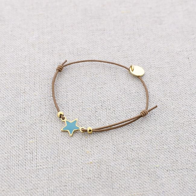 PULSERA ELÁSTICA ACERO ESTRELLA ESMALTE