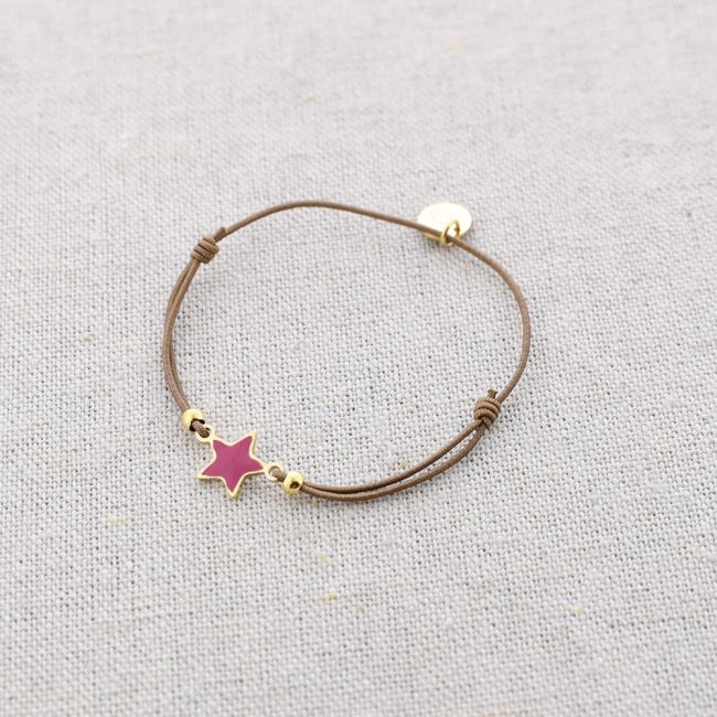 ELASTIC ENAMEL STAR STEEL BRACELET