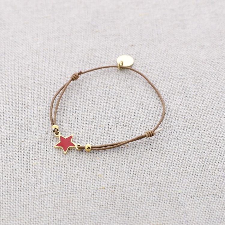PULSERA ELÁSTICA ACERO ESTRELLA ESMALTE 2