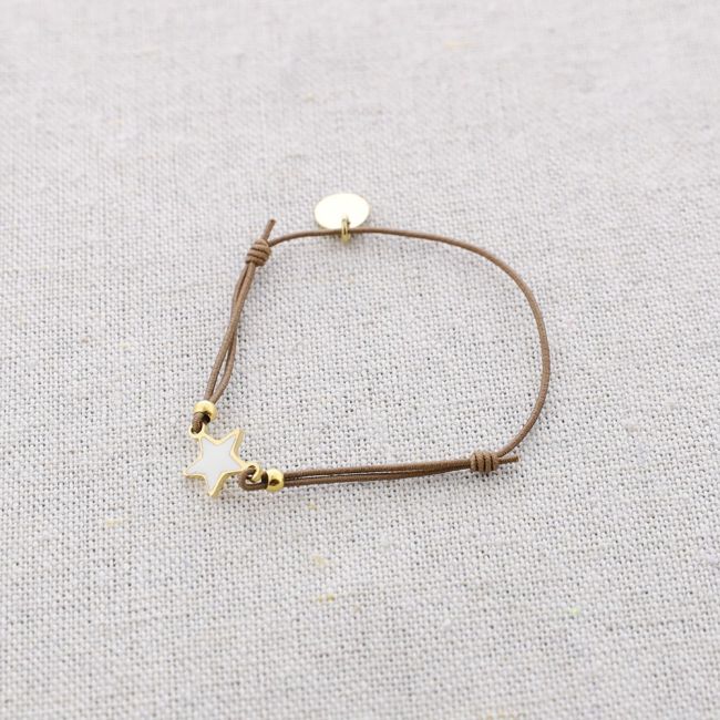 ELASTIC ENAMEL STAR STEEL BRACELET
