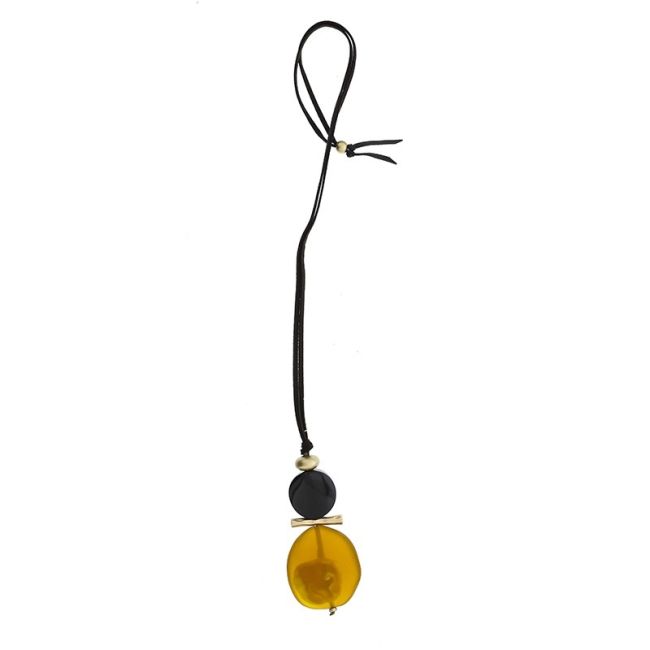 LONG NECKLACE RESIN PENDANTS