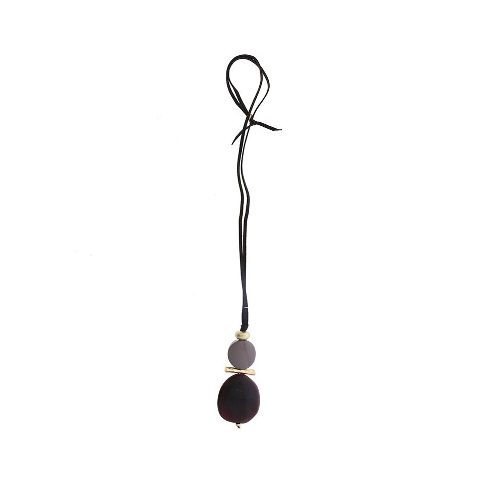 COLLAR LARGO COLGANTES RESINA