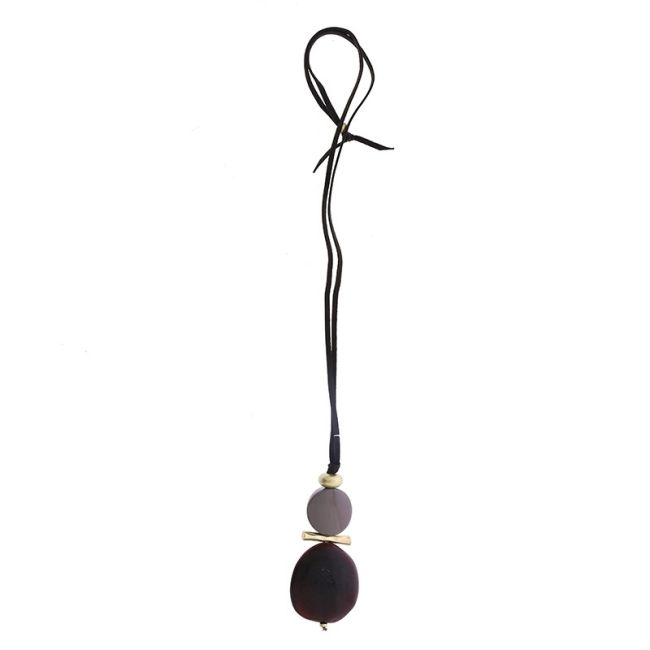 COLLAR LARGO COLGANTES RESINA
