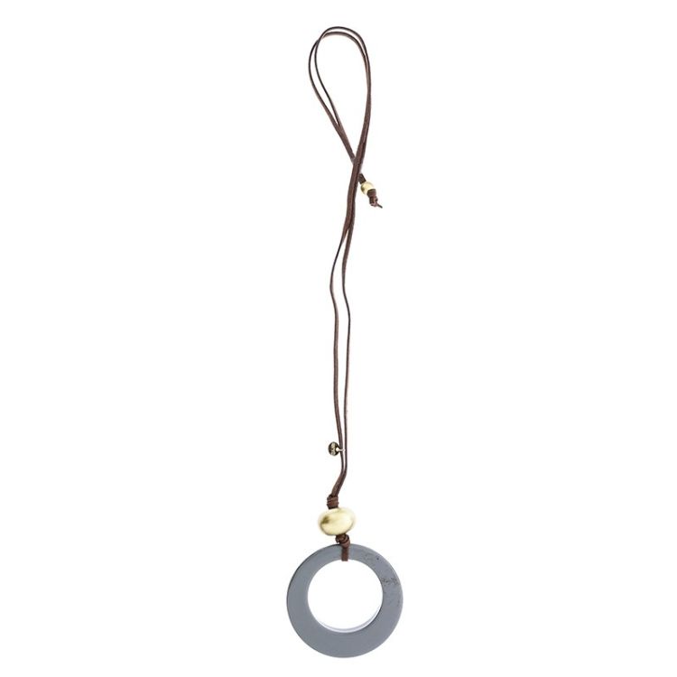 COLLAR LARGO COLGANTE RESINA