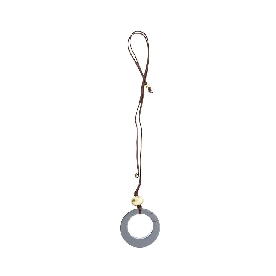 COLLAR LARGO COLGANTE RESINA