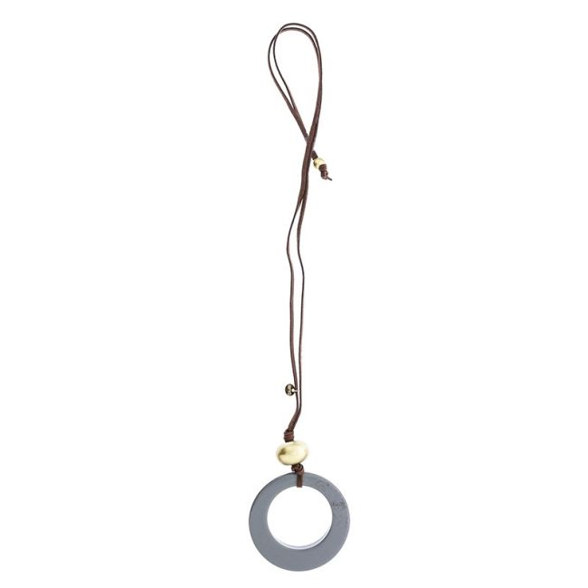 COLLAR LARGO COLGANTE RESINA