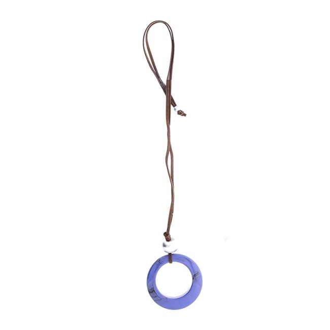 COLLAR LARGO COLGANTE RESINA