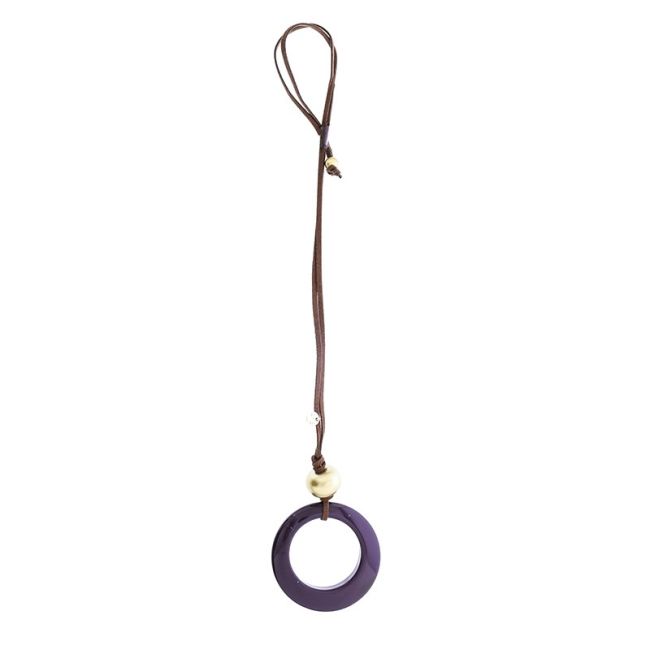COLLAR LARGO COLGANTE RESINA