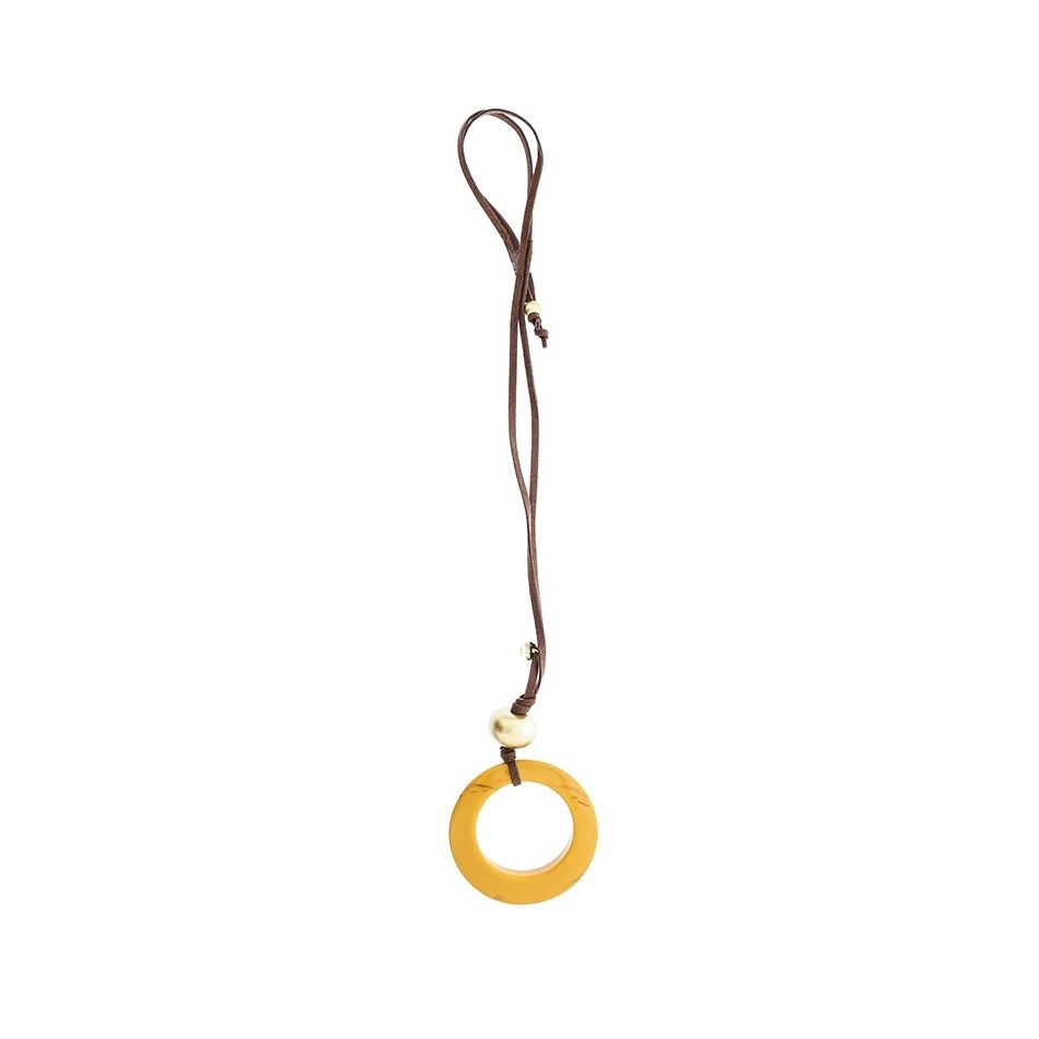 COLLAR LARGO COLGANTE RESINA