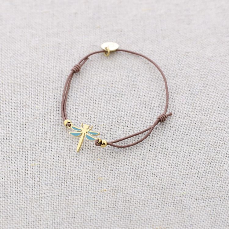 DRAGONFLY ENAMEL ELASTIC STEEL BRACELET