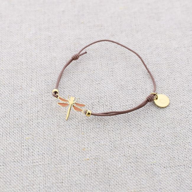 DRAGONFLY ENAMEL ELASTIC STEEL BRACELET