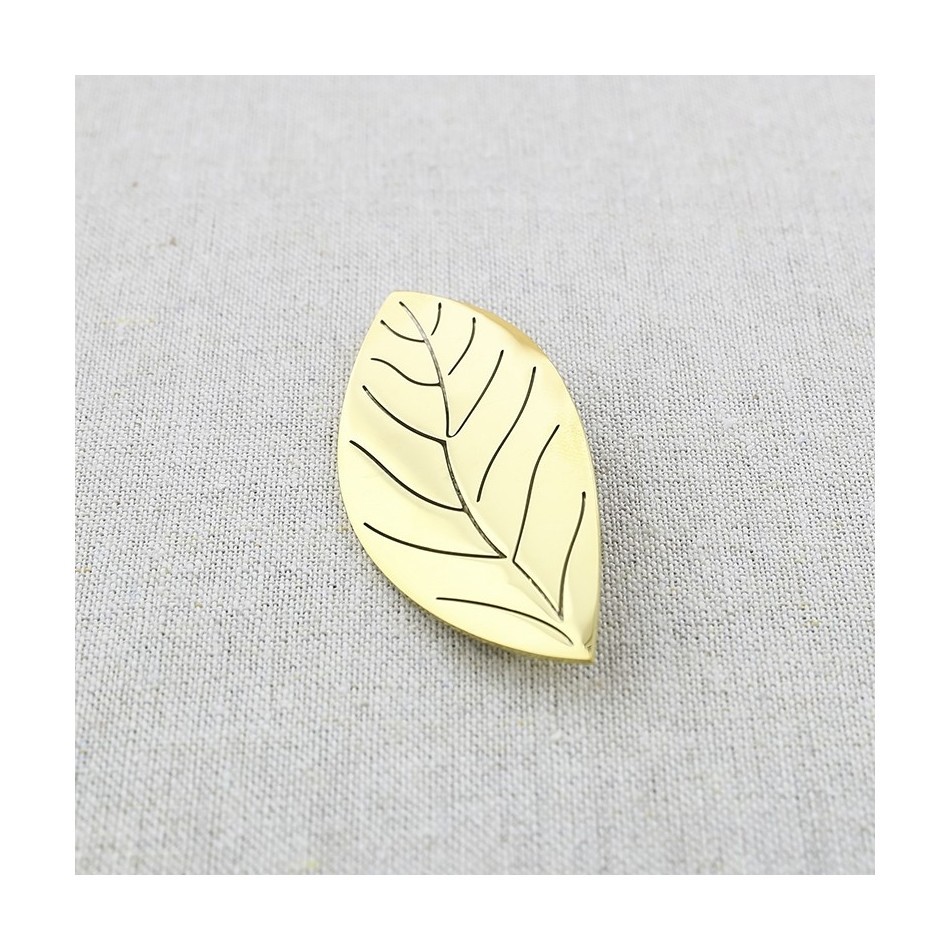 BROCHE ACERO HOJA