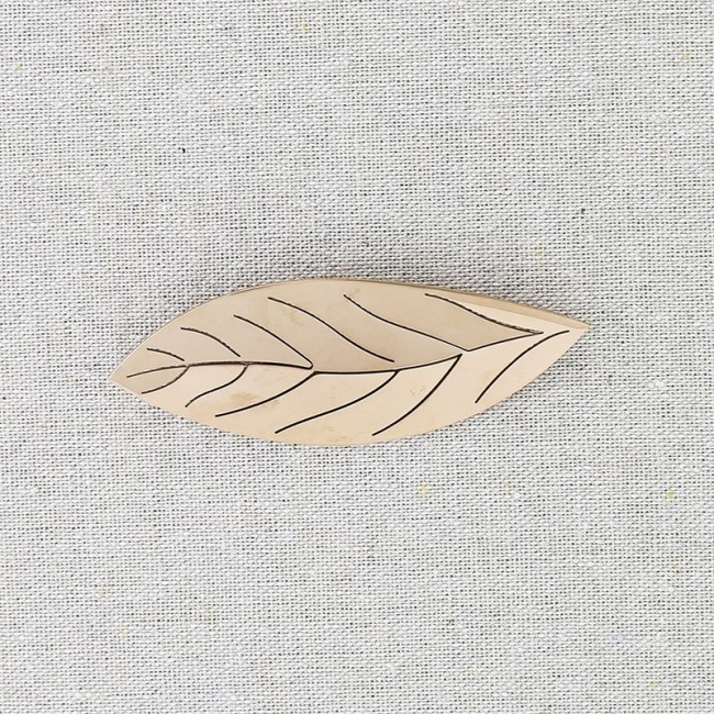 BROCHE ACERO HOJA