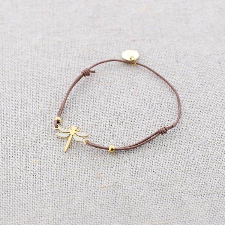 DRAGONFLY ENAMEL ELASTIC STEEL BRACELET 2